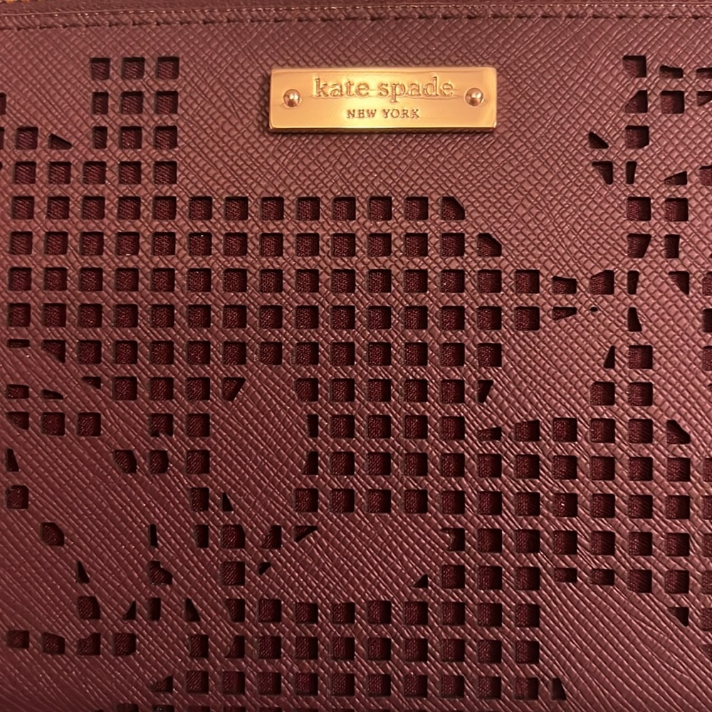 Brand new Kate Spade Zip Wristlet - Maroon - Picture 6 of 6